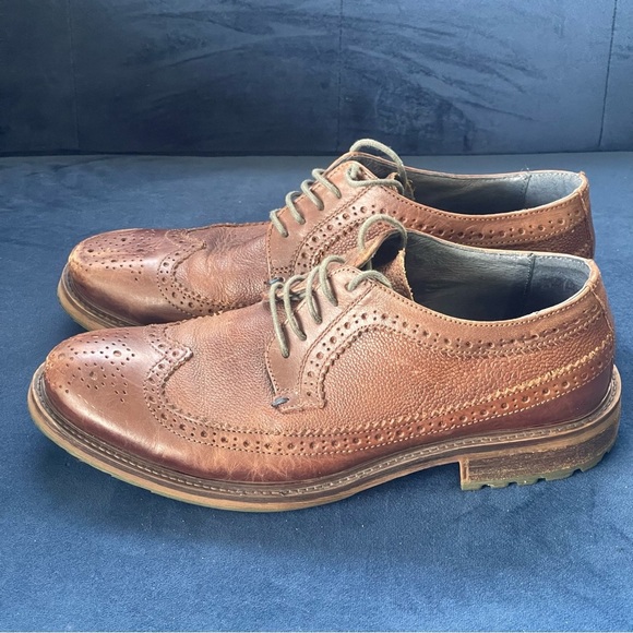Dune London Shoes Mens 8 EU 41 Bongo Brown Leather Wingtip Brogue Dress Casual main image 13
